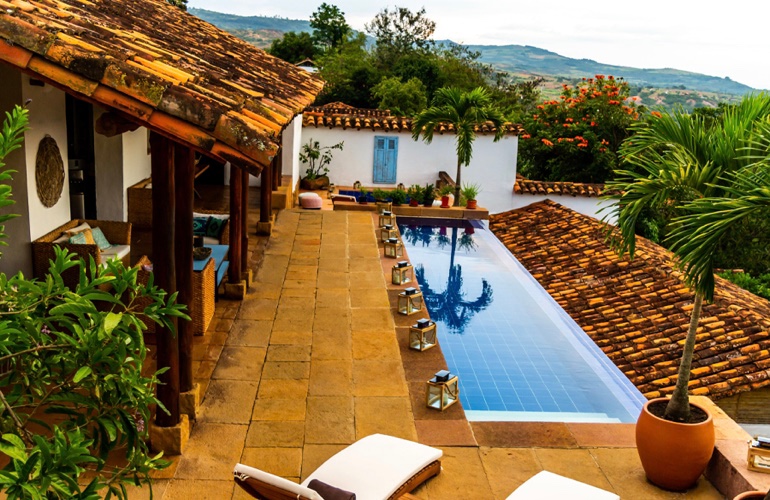 Off the beaten path in a private villa.