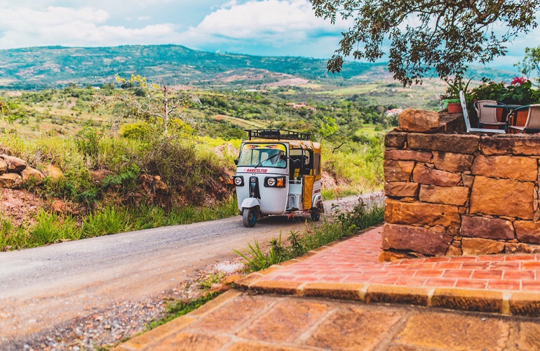 Off the beaten path in a private villa.