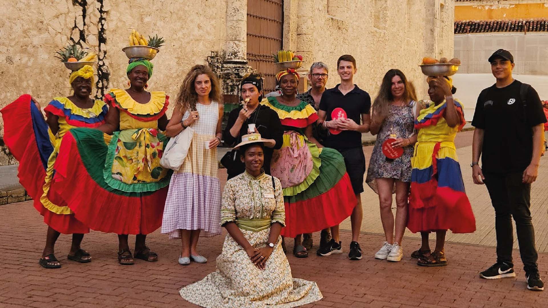 Parcours dans la Ville Fortifiée de Cartagena, Colombie.