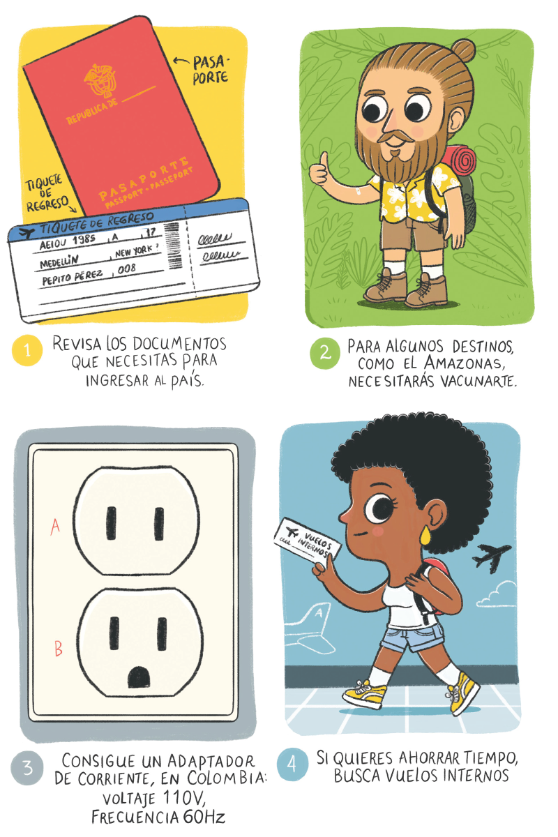 Consejos prácticos para recorrer Colombia.