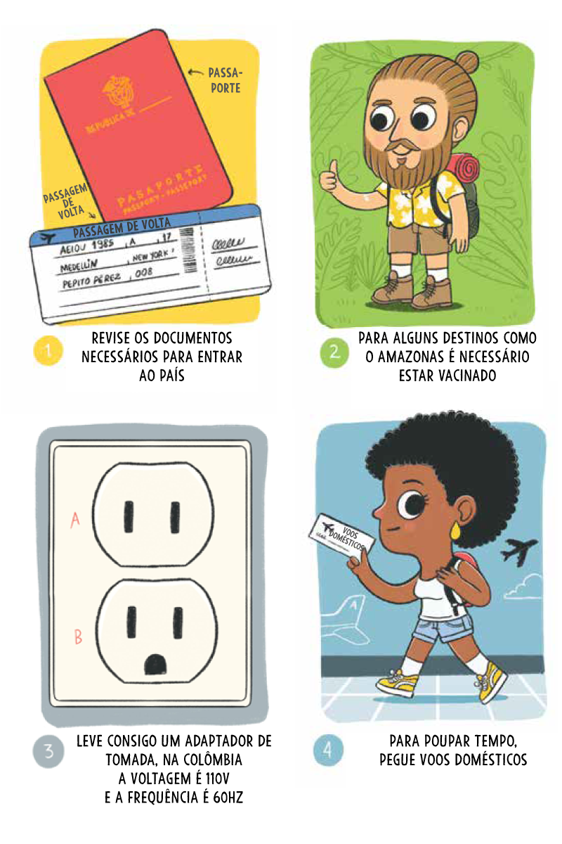Consejos prácticos para recorrer Colombia.