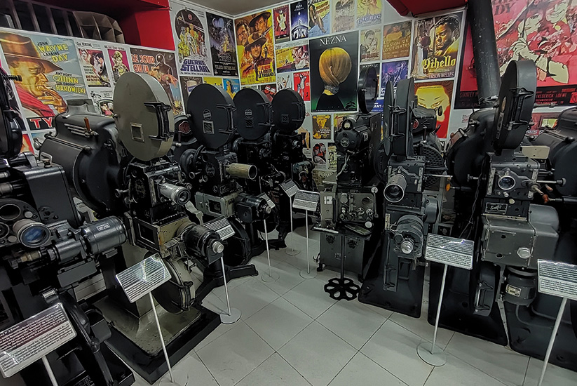 Equipo cinematográfico del museo Caliwood, Cali.