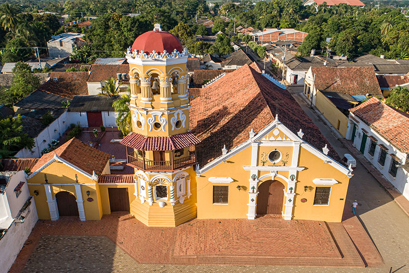 Iglesia de Santa Bárbara en Santa Cruz de Mompox, Bolívar.