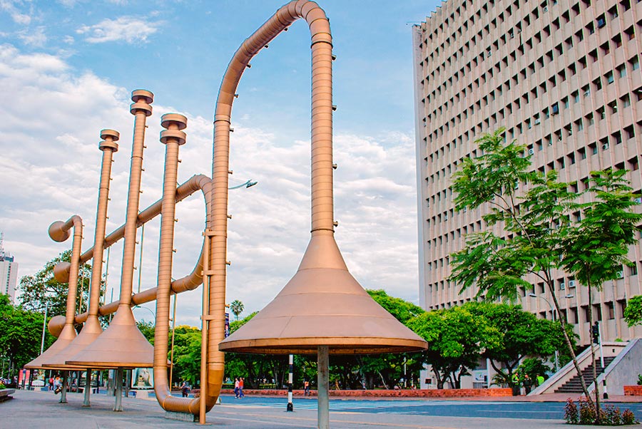 Niche's trumpets, a monument to salsa in Cali