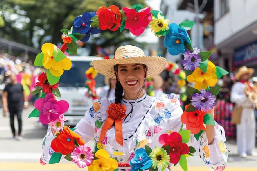 Dancer in a colombian fest 