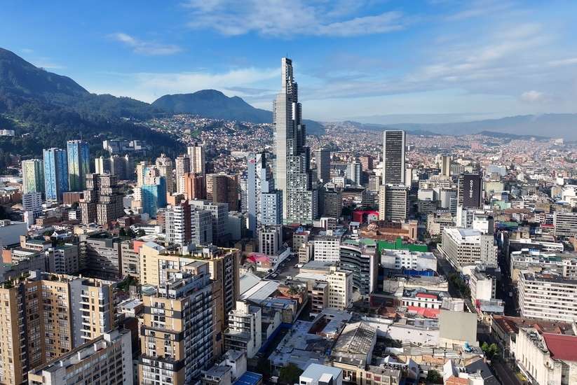 Vista panorámica de Bogotá 