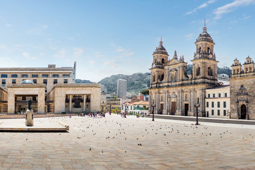 Plaza de Bolívar en Bogotá 