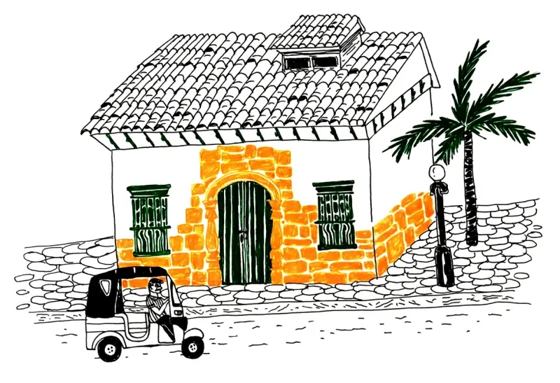 Fachada colonial de Barichara, Pueblo Patrimonio de Colombia
