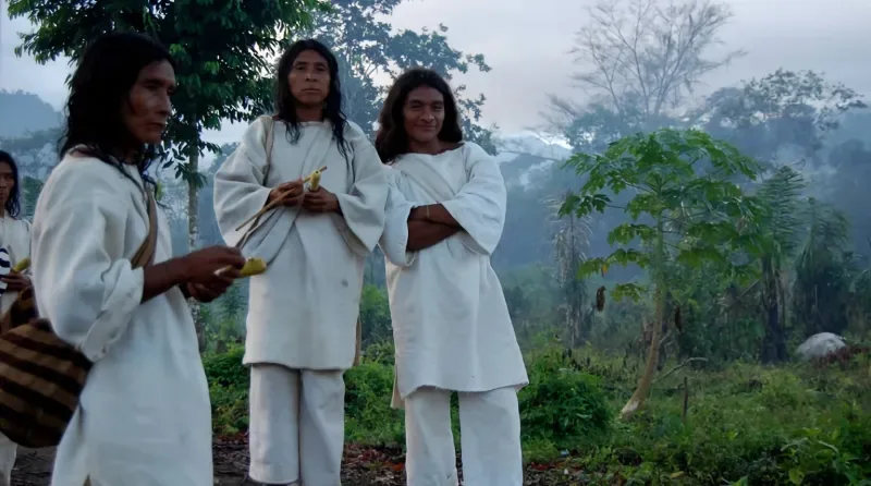 Niños Koguí en la Sierra Nevada de Santa Marta