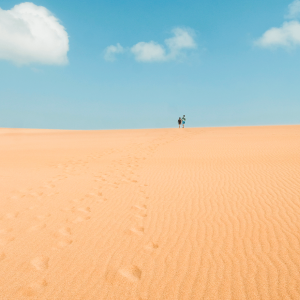 Walkthrough the La Guajira's endless sands during your solo travel in Colombia