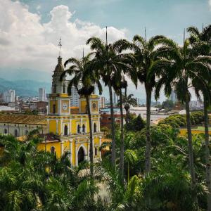 Iglesia San Laureano en la ciudad de Bucaramanga, Colombia.