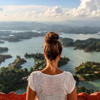 The most welcoming place on Earth is full of amazing landscapes like this one of the Guatape reservoir.