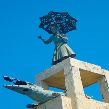 Foto  Monumento a la leyenda del caimán