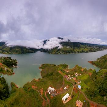 Vista panorâmica embalse de Calima